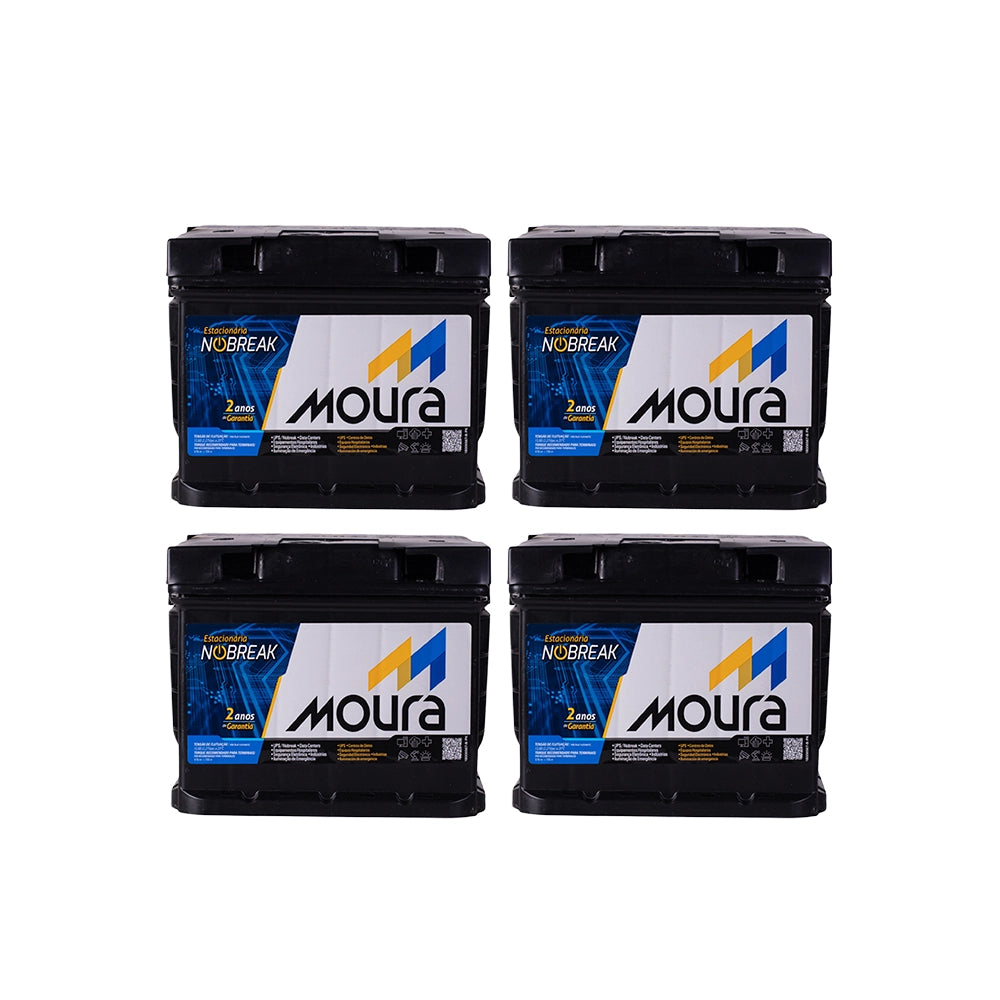 Kit 4x Bateria Estacionária  12MN500 12V 36Ah